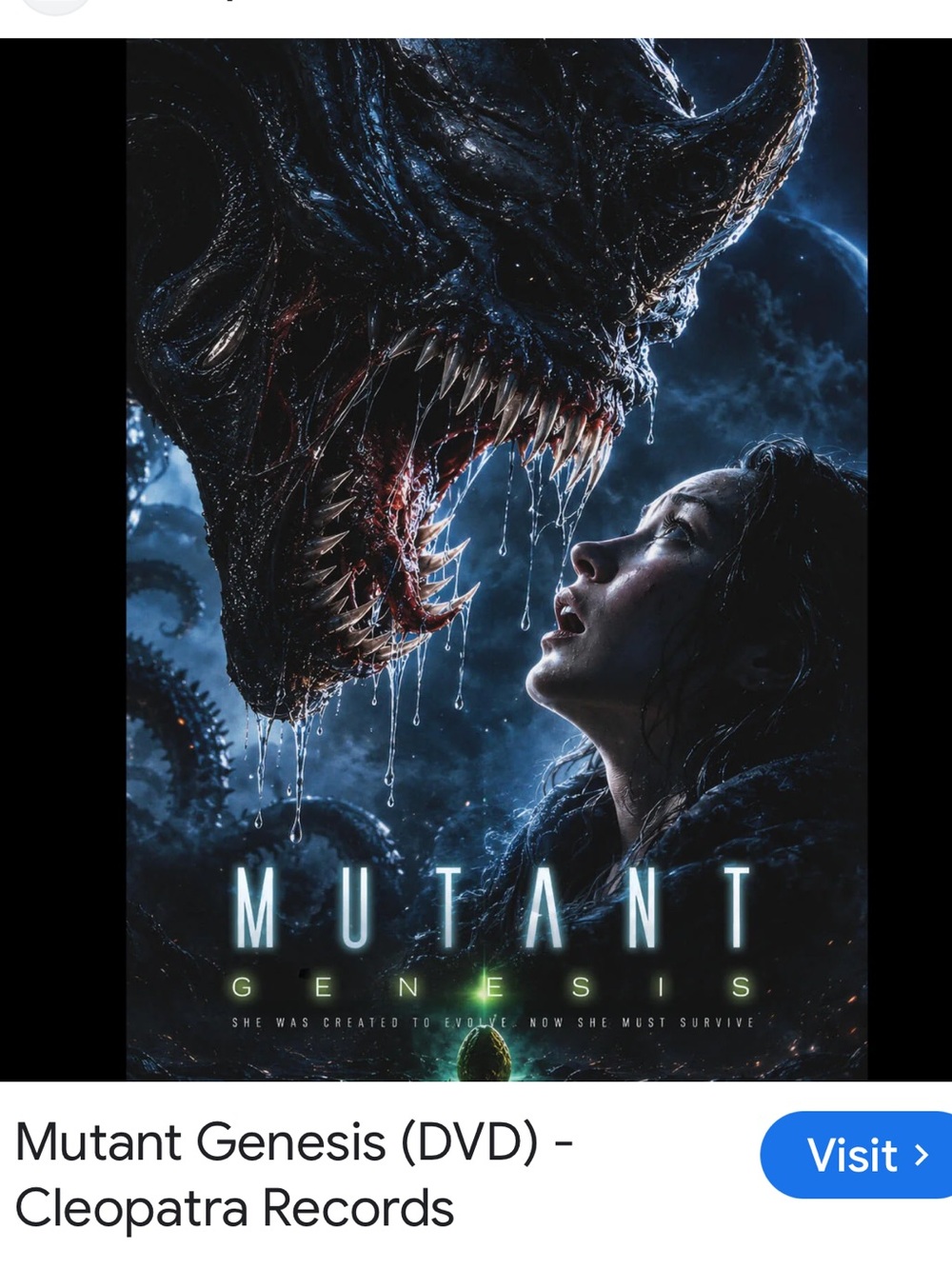 #3,012**Mutant Genesis DVD - (Black/Blue)